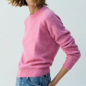 Zara Heather Pink Crewneck Sweater